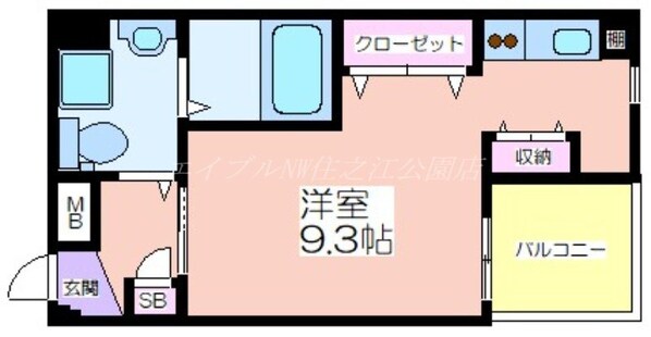 エムズコート玉出の物件間取画像